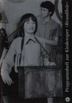 Programmheft zur 1942 in Theresientadt aufgeführten Kinderoper "Brundibar"